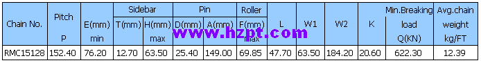 Paver chain RMC15128