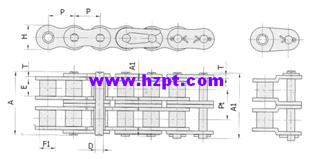 Transmission Roller Chains 04C-2 06C-2 085-2 08A-2 10A-2 12A-2 16A-2 20A-2 24A-2 28A-2 32A-2 36A-2 40A-2 48A-2