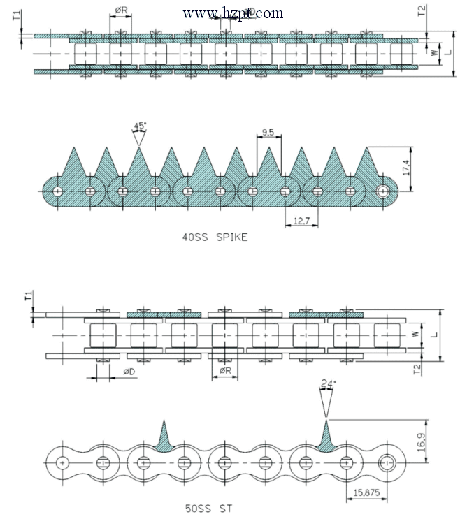 Chain,Chains,Special Chains,Spike Chain 40SS SPIKE,50SS ST