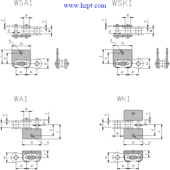 Chain,Chains,Attachment Chains,Roller Chain Attachments 35,40,41,50,60,80,100,120,160