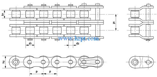 Chain,Chains,Double roller chain 08A-2,10A-2,12A-2,16A-2,20A-2,24A-2,28A-2,32A-2,36A-2,40A-2,48A-2