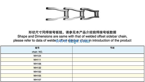 Chain,Chains,Cast Offset Sidebar Chain WH124,WH111,WH106,WH132,WH150,WH155,WH157