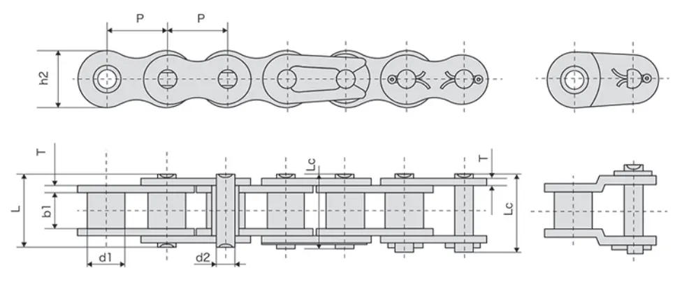 Simplex Stainless Steel Roller Chain