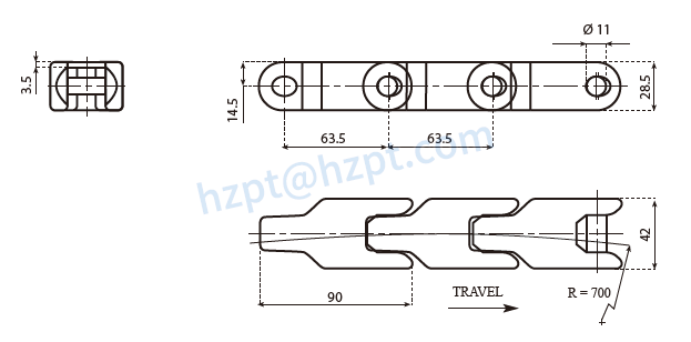 600-c case conveyor chain-2