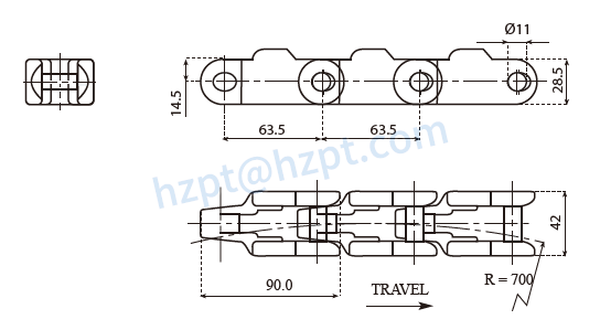 600f case conveyor chain-2