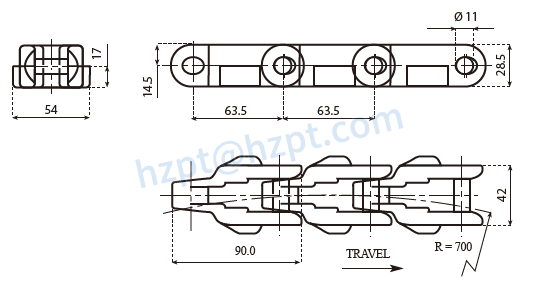 600tab case conveyor chain-2