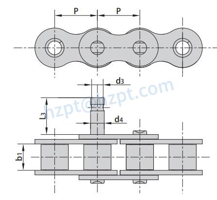Conveyor Chains with Special Extended Pins