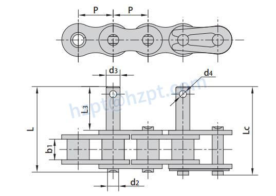 Conveyor Chains with Special Extended Pins