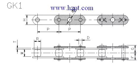 D5 & GK1 Attachments Roller Chain