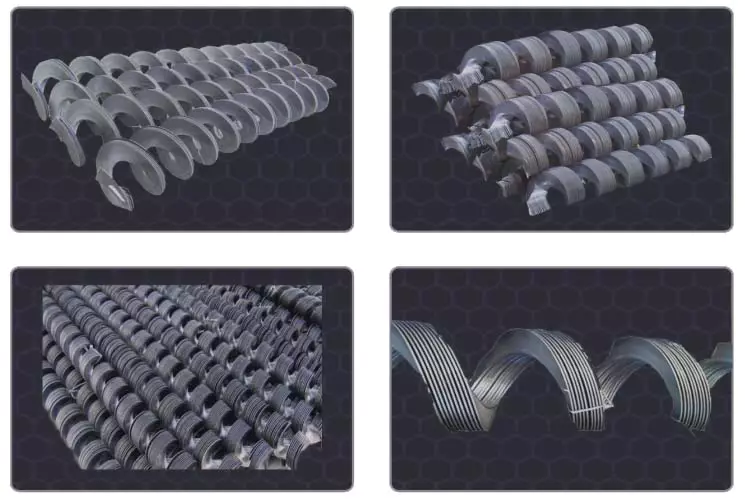 Continuous Screw Rolling Spiral Blade Auger Knife