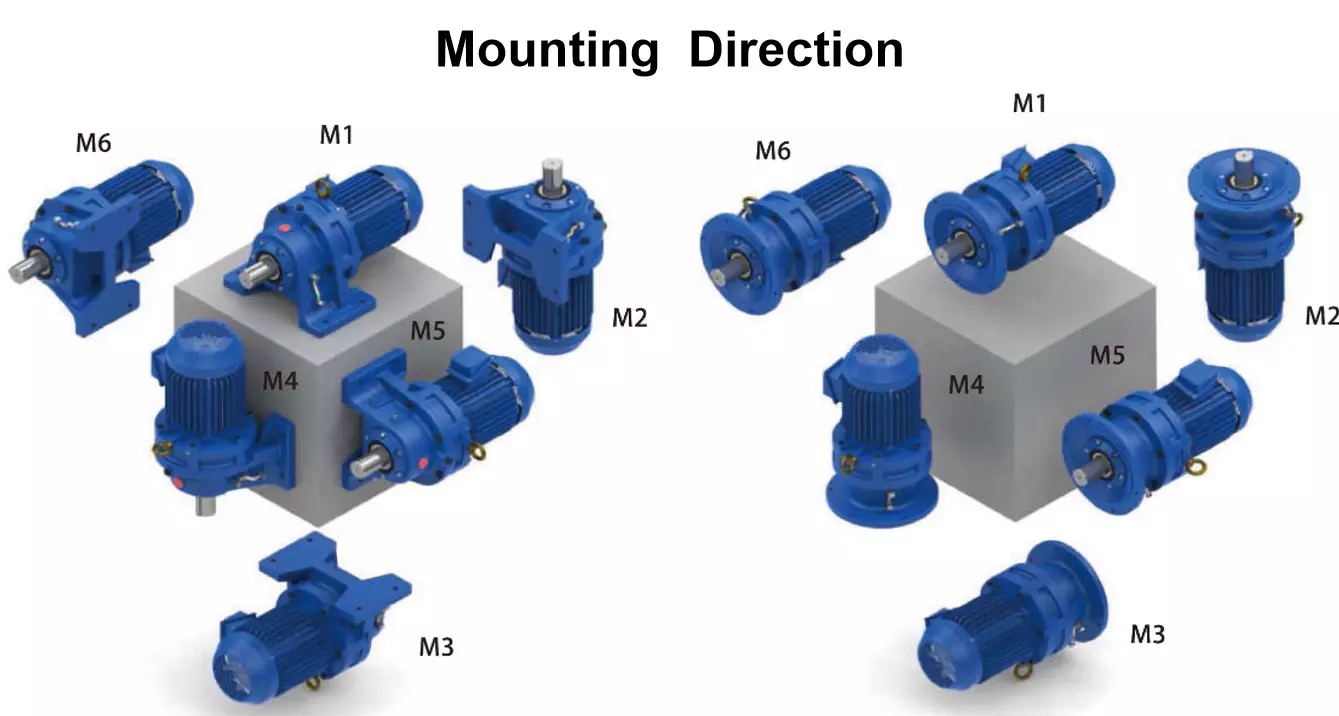 XL BL Series Cycloidal Gearbox Single Stage Vertical Flange-mounted