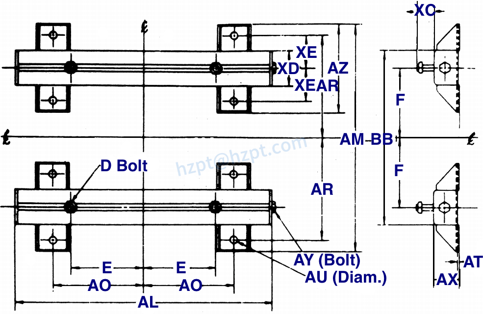 Standard Motor Rails - Style 1