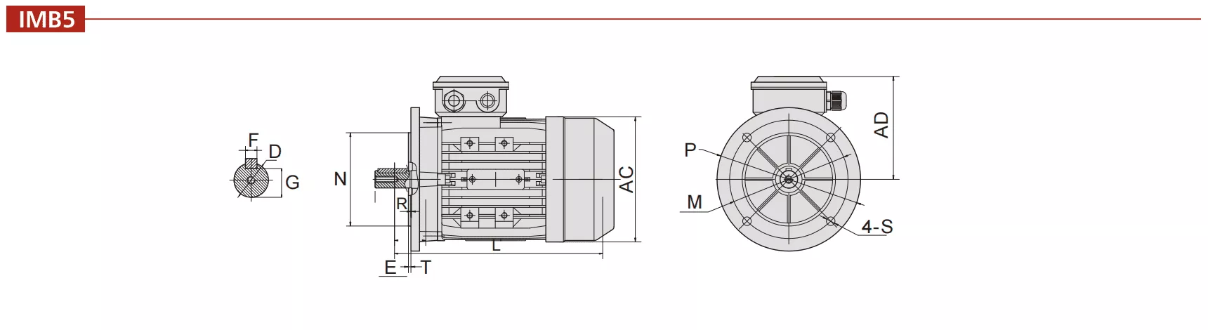 B5 Overall & Installation Dimension