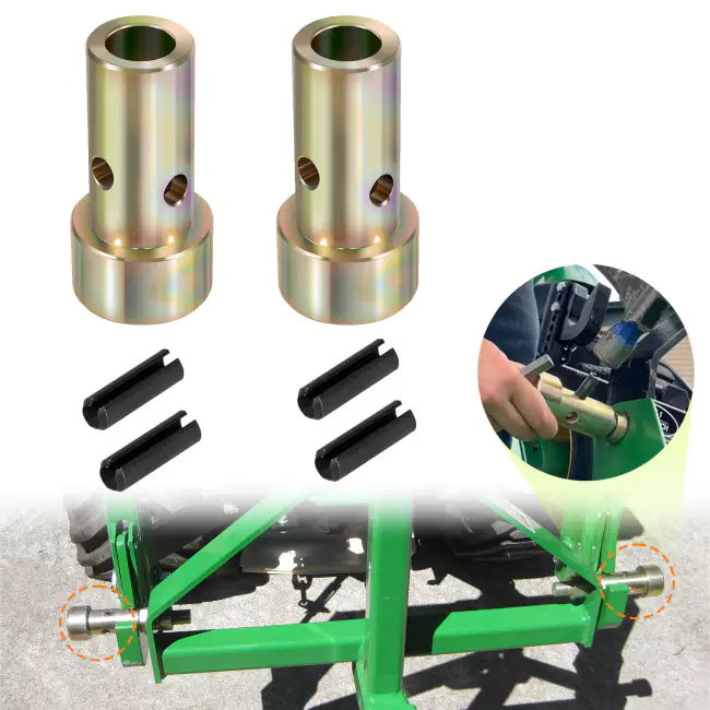 Adapter Bushing Kit Set CAT 2 for Quick Hitch Category II Tractor 3-Pt