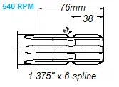 Tractor Output Shaft