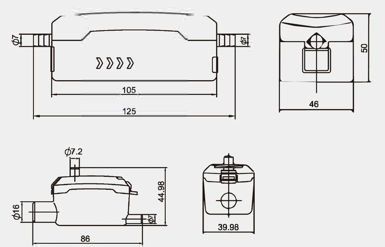 Mini-Split Condensate Pump PC-12B PC-36B Dimensions