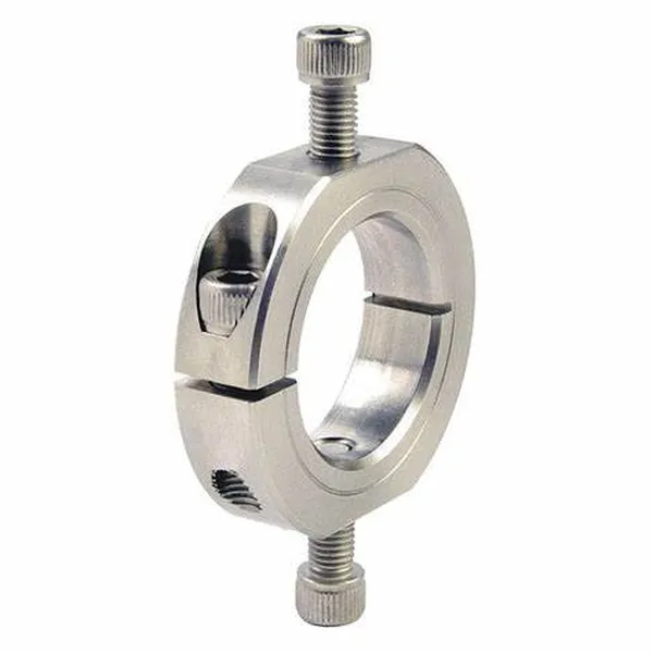 One Piece Mountable Shaft Collars (Shaft Clamps) with OD Flats and Holes Metric Series