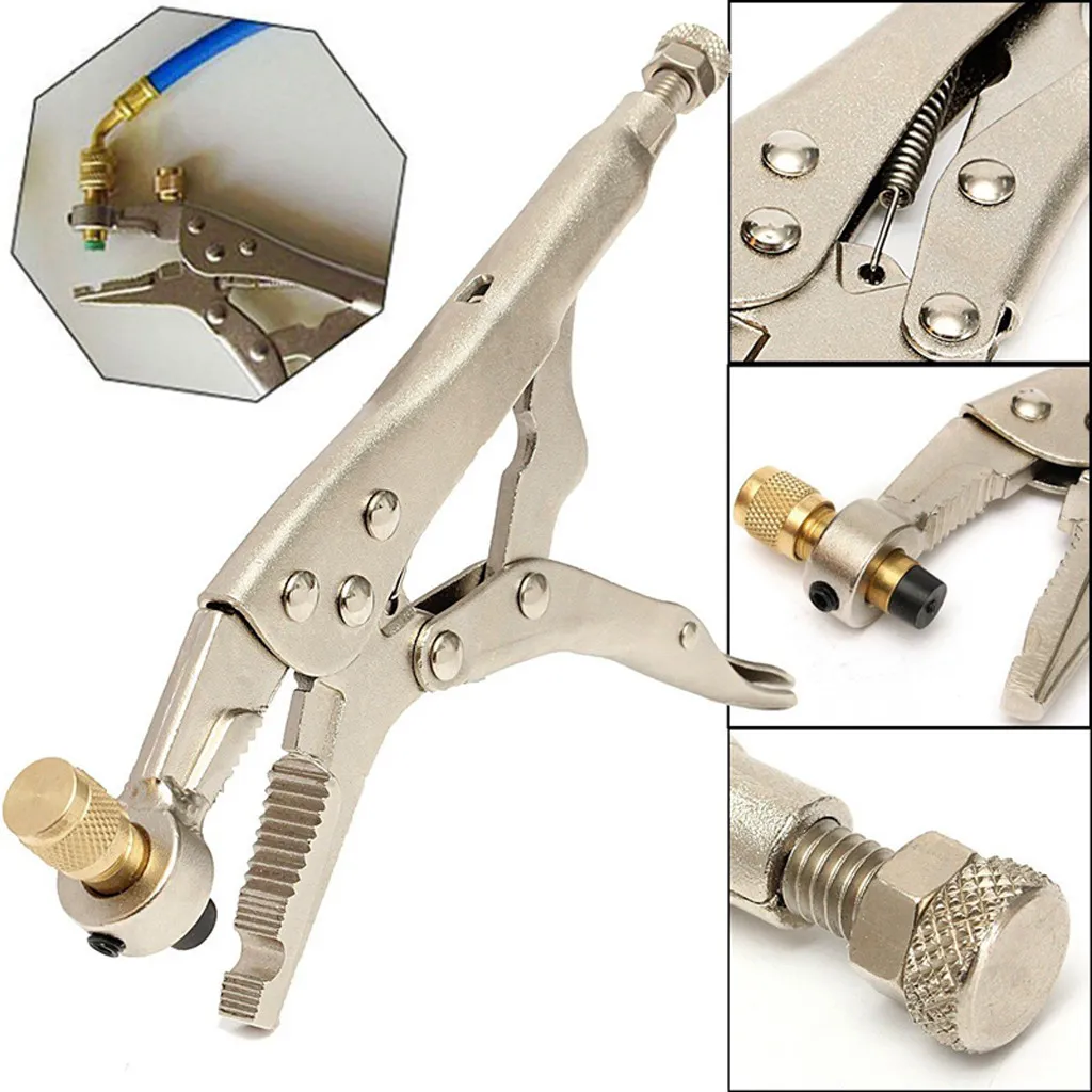 Using Refrigerant Recovery Tube Piercing Pliers Safety Precautions