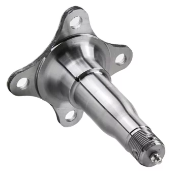 Straight Trailer Axle Spindle with Brake Flange