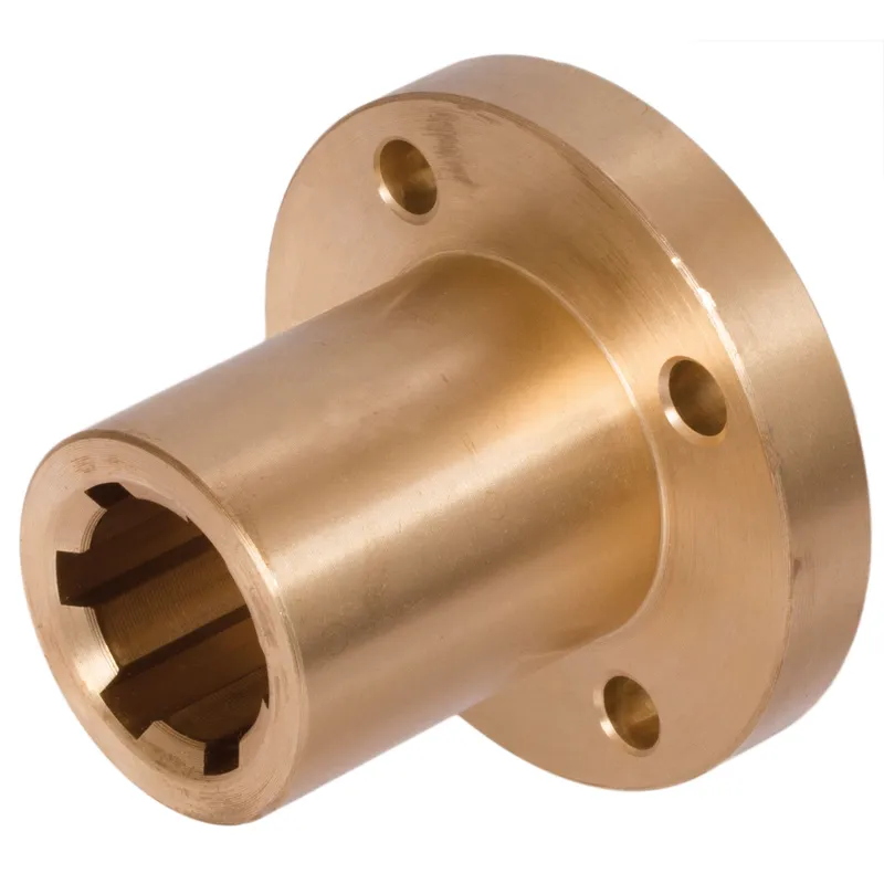 Red Brass Splined Hubs with Flange