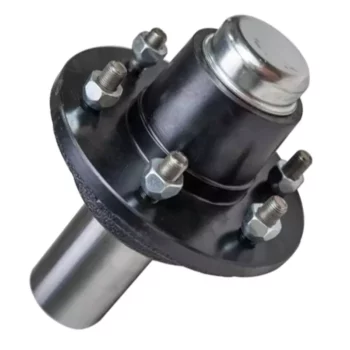 Trailer Parts 6 Lug Trailer Half Axle Hub With Spindle