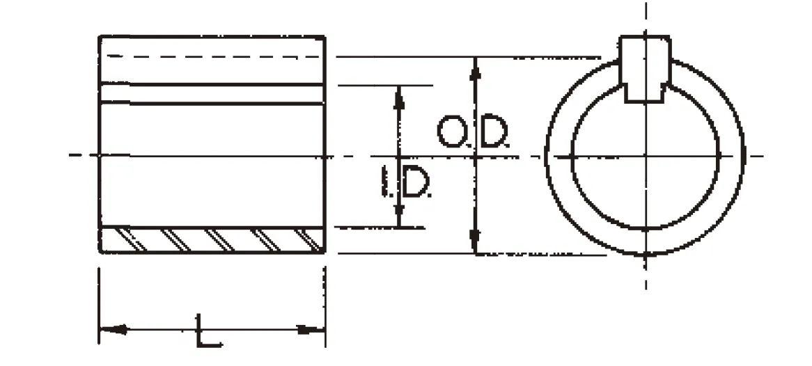 FHP10K Split Taper Bushing Dimensions