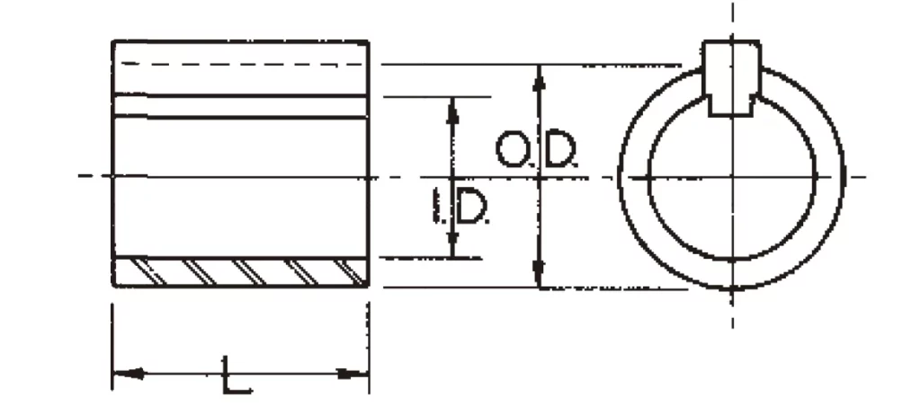 FHP20K Split Taper Bushing Dimensions