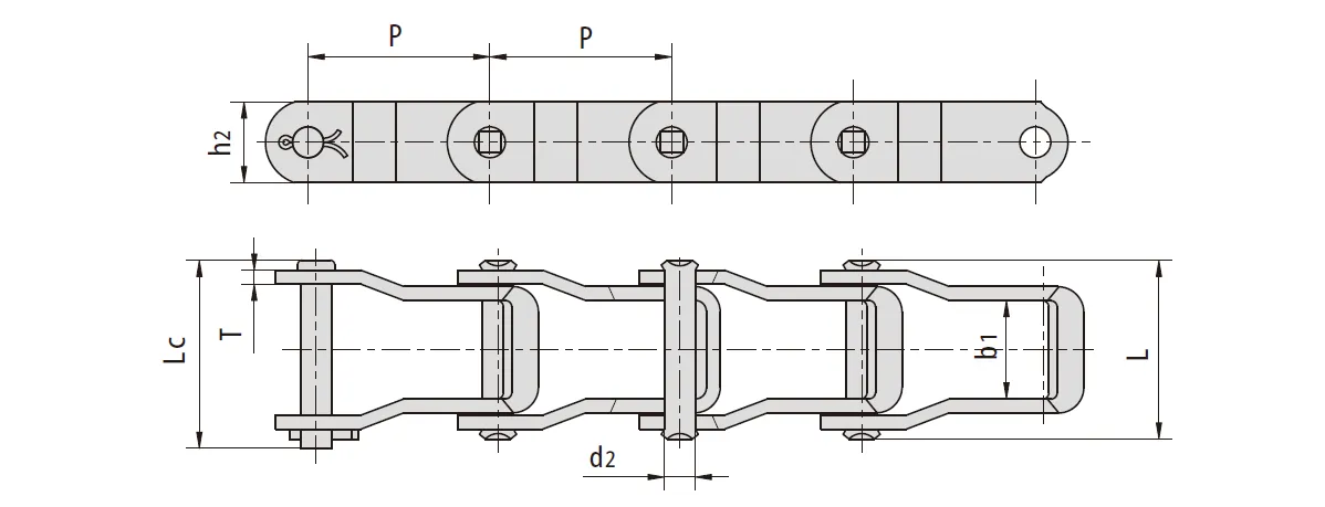 Steel Pintle Chain Sizes Chart