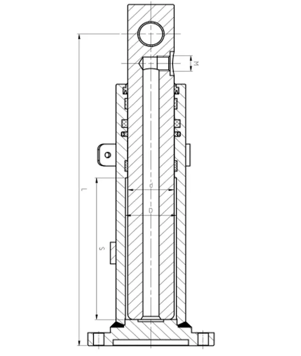 Cart Lift Hydraulic Cylinder Dimensions