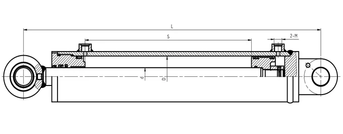 Forklift Distance Adjustment Hydraulic Cylinder Dimensions