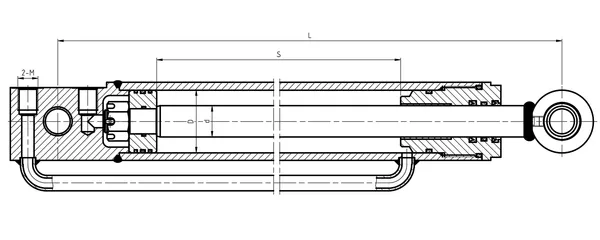 Forklift Distance Adjustment Hydraulic Cylinder Dimensions