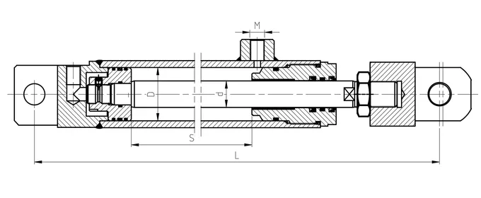 Forklift Distance Adjustment Hydraulic Cylinder Dimensions