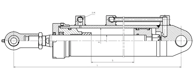 Forklift Distance Adjustment Hydraulic Cylinder Dimensions