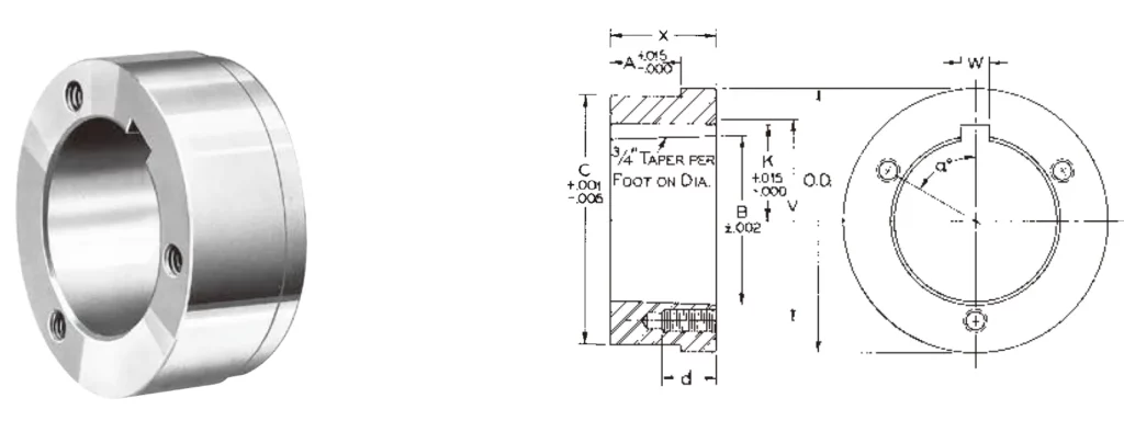 HQ2 Steel Hubs Dimensions