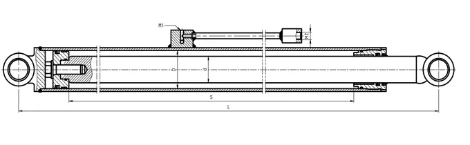 Scissor Fork Aerial Work Vehicle Lifting Hydraulic Cylinder Dimensions