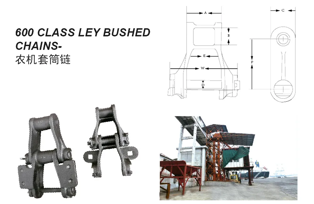 603 Ley Bushed Chain Dimensions