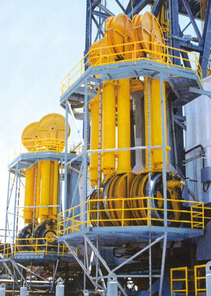 Drilling Platform Steel Wire Rope Tensioner Cylinder Advantages