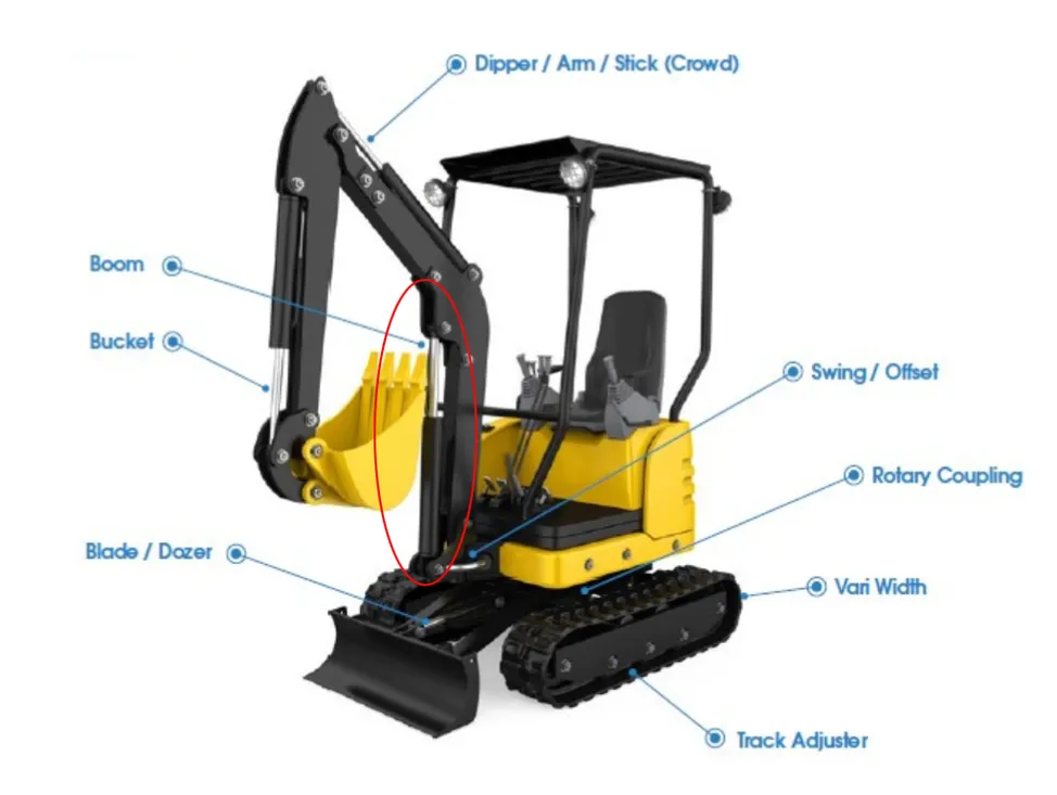 Small Excavator Boom Cylinder