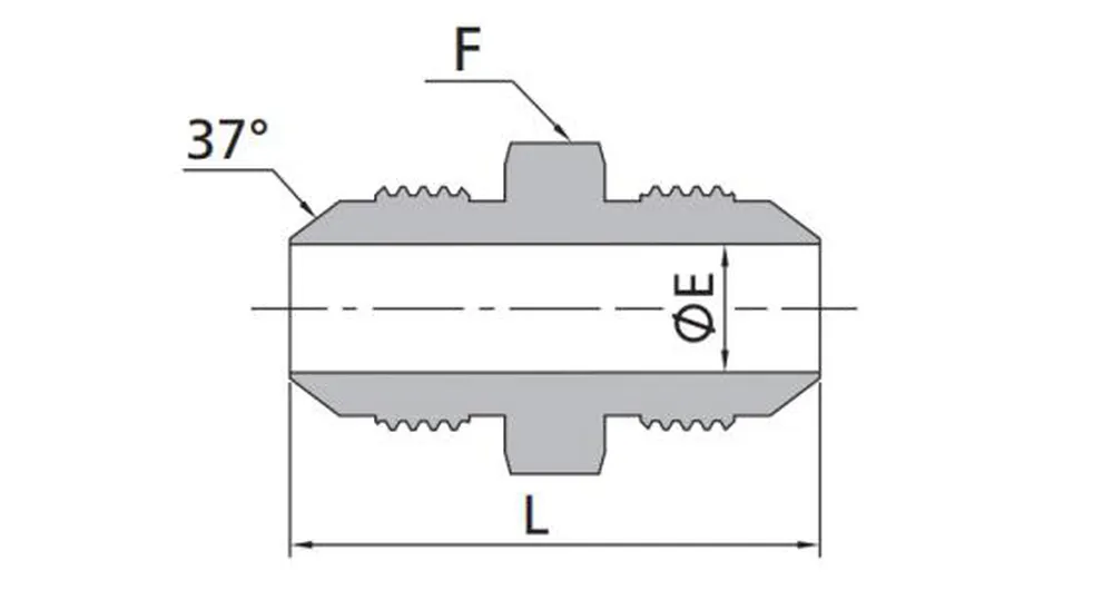 Flared Tube Unions Size Chart
