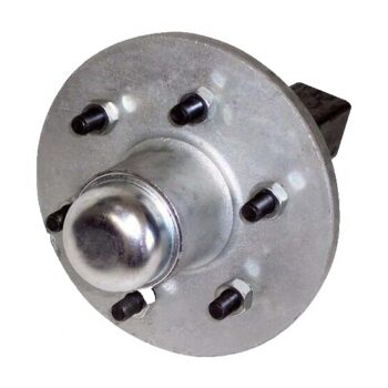 High Quality HZPT 4 Bolt 5 Bolt 6 Bolt Trailer Axles and hub for 3 Trailer Axle/Eje/Mover Caravan Camper Trailer