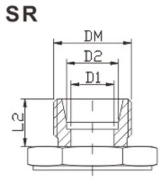 KHB Series Hydraulic Ball Valve Dimensions
