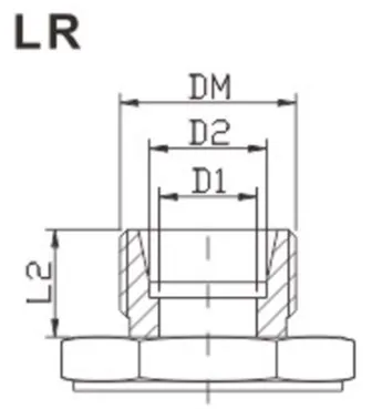 KHR Series Hydraulic Ball Valve Dimensions