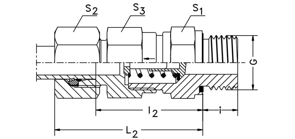 Non-Return Valve-RHV-M-ED Hydraulic Fitting Size Chart