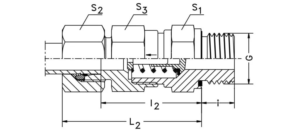 Non-Return Valve-RHV-R-ED Hydraulic Fitting Size Chart