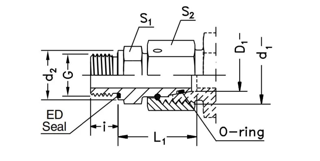 Swivel Connector-EGE-R-ED Hydraulic Fitting Size Chart