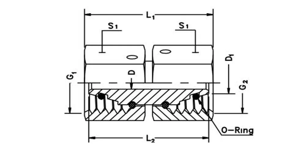 Swivel Union-GZ Hydraulic Fitting Size Chart