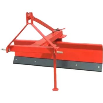 Compact tractor matched little land scraper