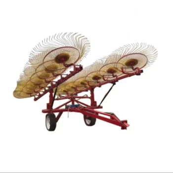 Tractor Wheel type hay rake finger wheel rake 9LZ-5.0 8 disc