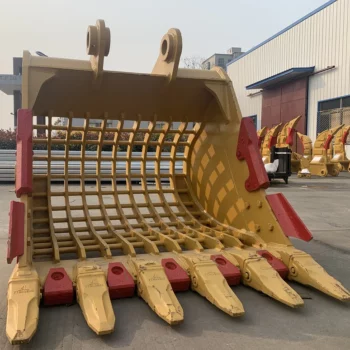 Customized Excavator Parts Skeleton Sieve Bucket for CAT374D