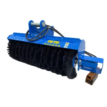 Easy Operated Skid Steer Loader Angle Broom Sweeper Brush Attachment